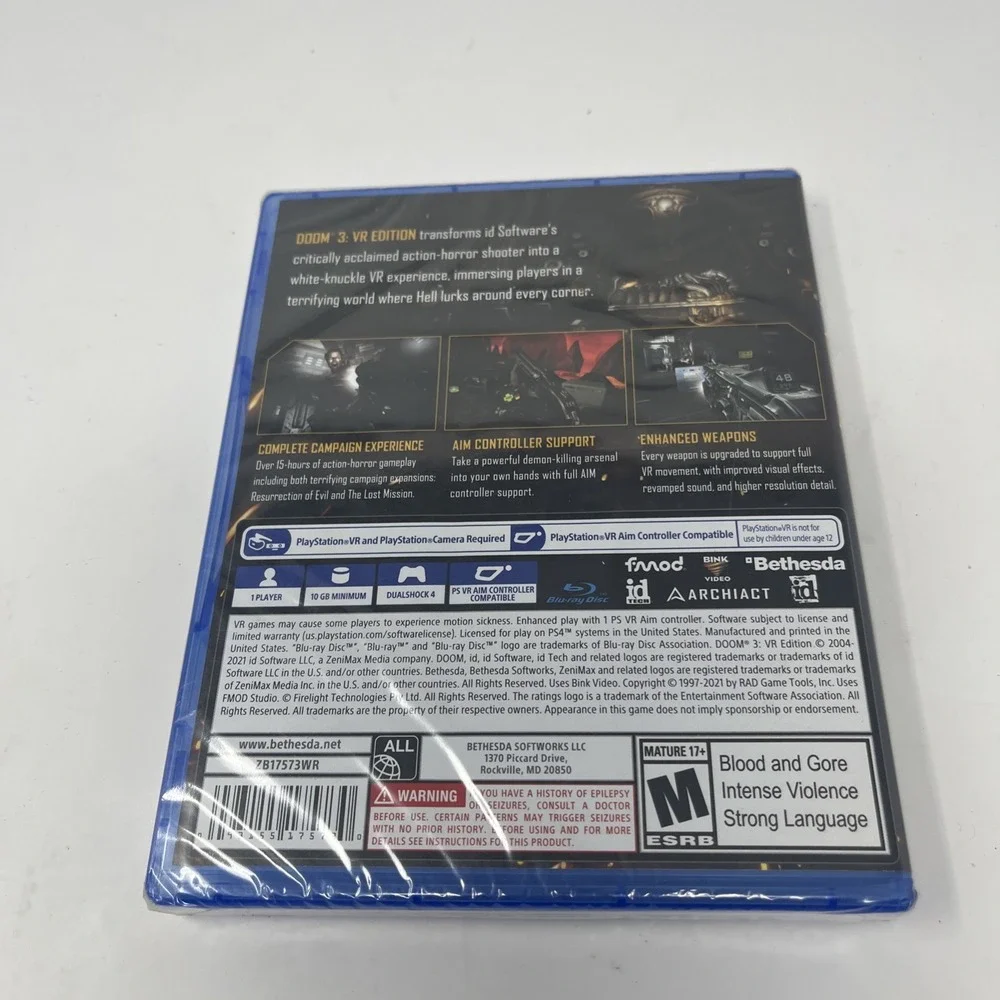 Doom 3 VR EDITION (PS4, 2021) - Brand New, Sealed